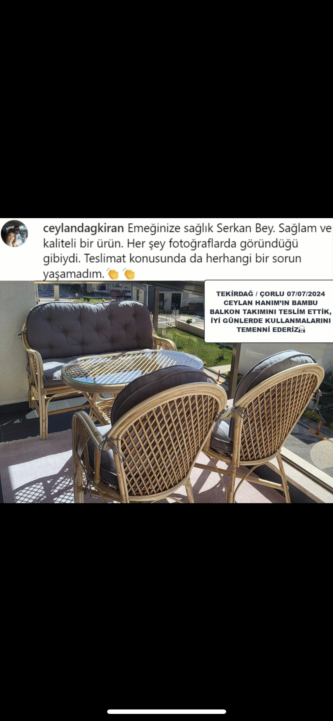 BAMBU ROMANO MASA SANDALYE TAKIMI ( 4 KİŞİLİK )