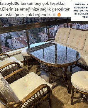 BAMBU MONİKA KOLTUK TAKIMI MODEL ( 5+2 kişilik )