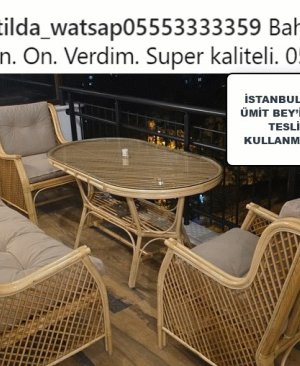 BAMBU DEKOR KOLTUK TAKIMI MODELİ ( 5 KİŞİLİKTİR)